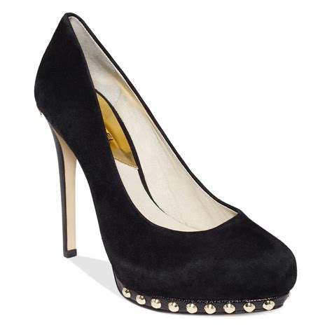 michael kors black heeled boota|Michael Kors black suede pumps.